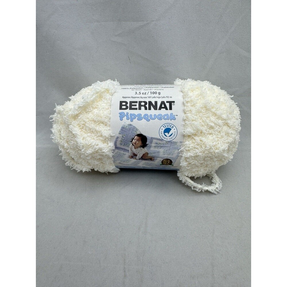 Bernat Pipsqueak Baby Yarn Vanilla Skein 3.5 oz